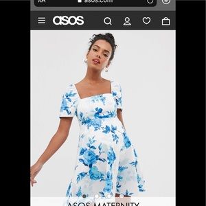 Asos Skater Maternity Mini Dress - size 6